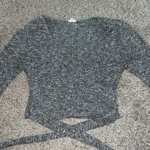 Garage grey wrap long sleeve